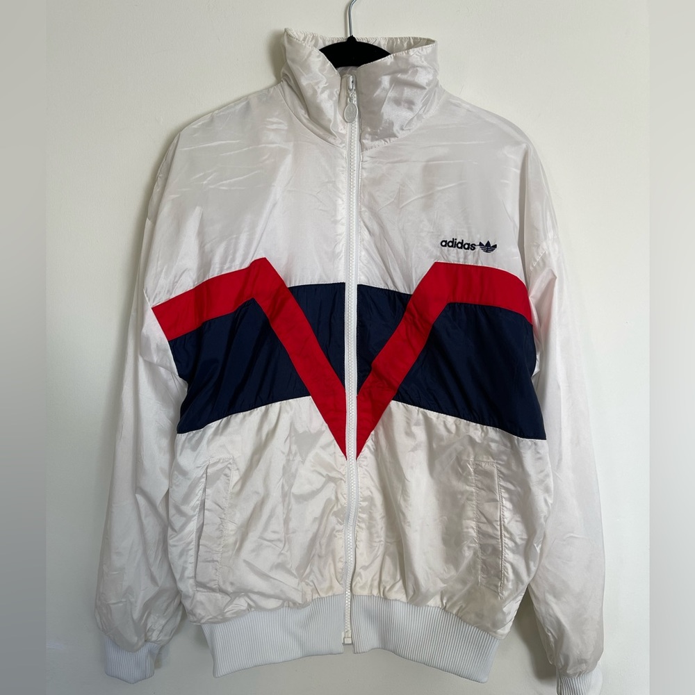 Vintage Adidas Colorblock Windbreaker Jacket - Small